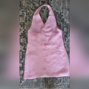 New without tags, pink backless blazer mini dress